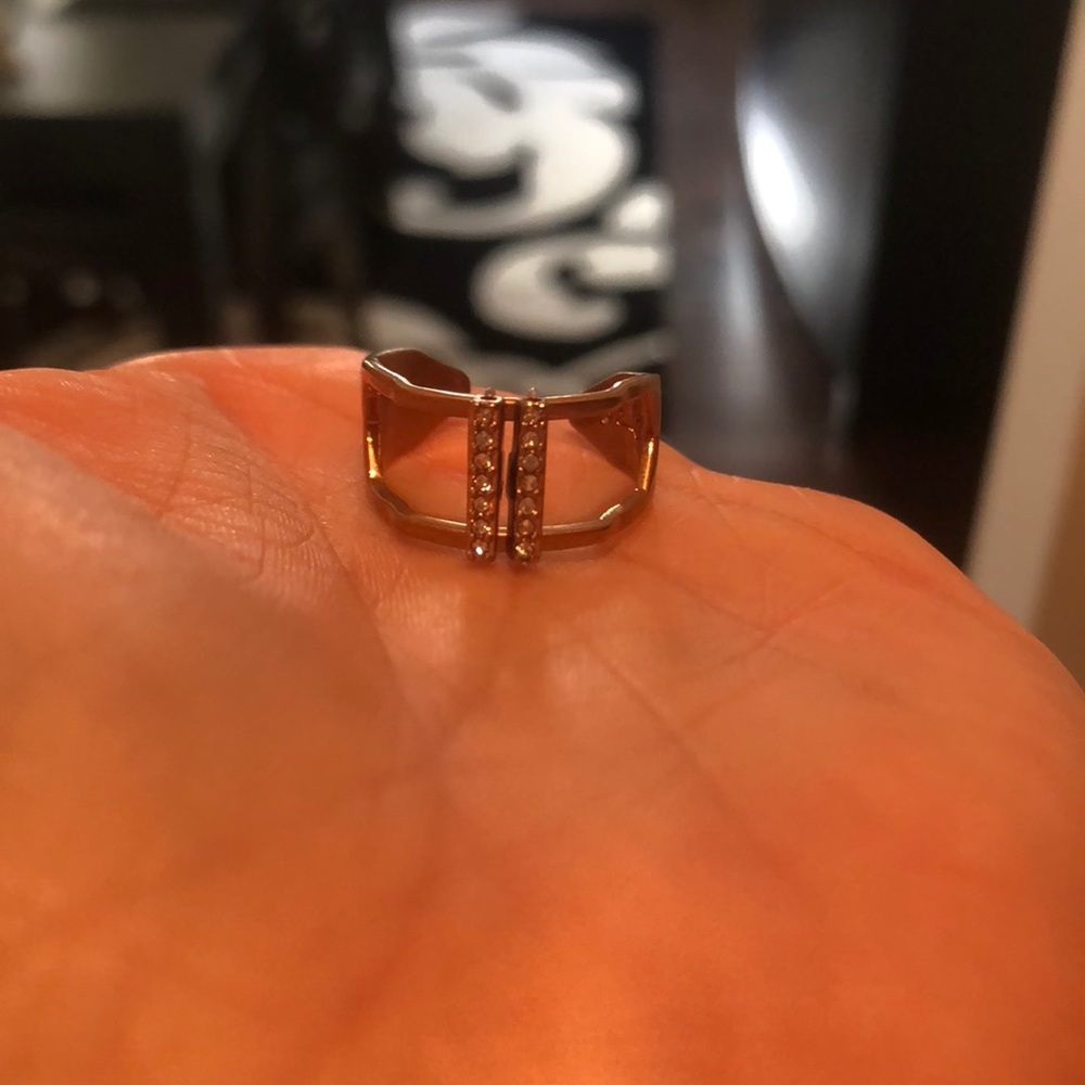 Keep collective rose gold ring w stoppers